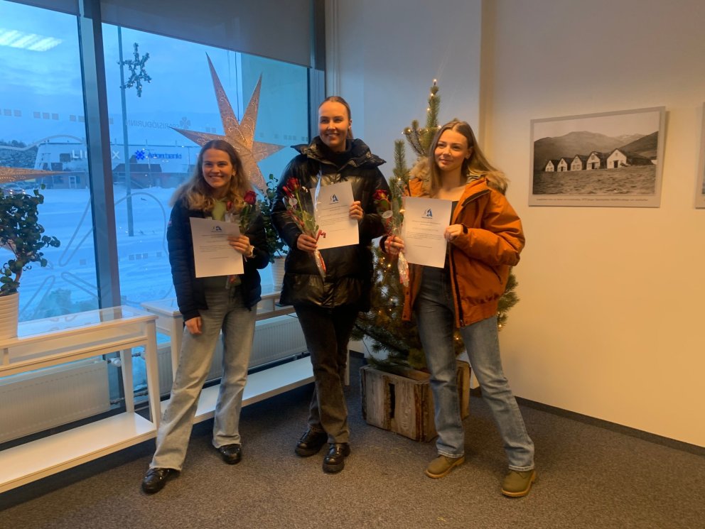 F.v. Gígja Björnsdóttir, Katla Björg Dagbjartsdóttir og Sonja Lí Kristinsdóttir