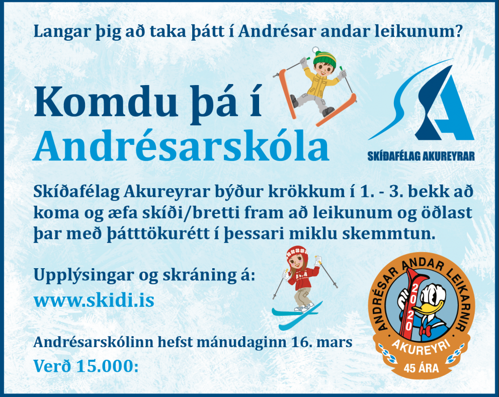Andrésarskólinn - Viltu byrja að æfa og keppa á Andrés?
