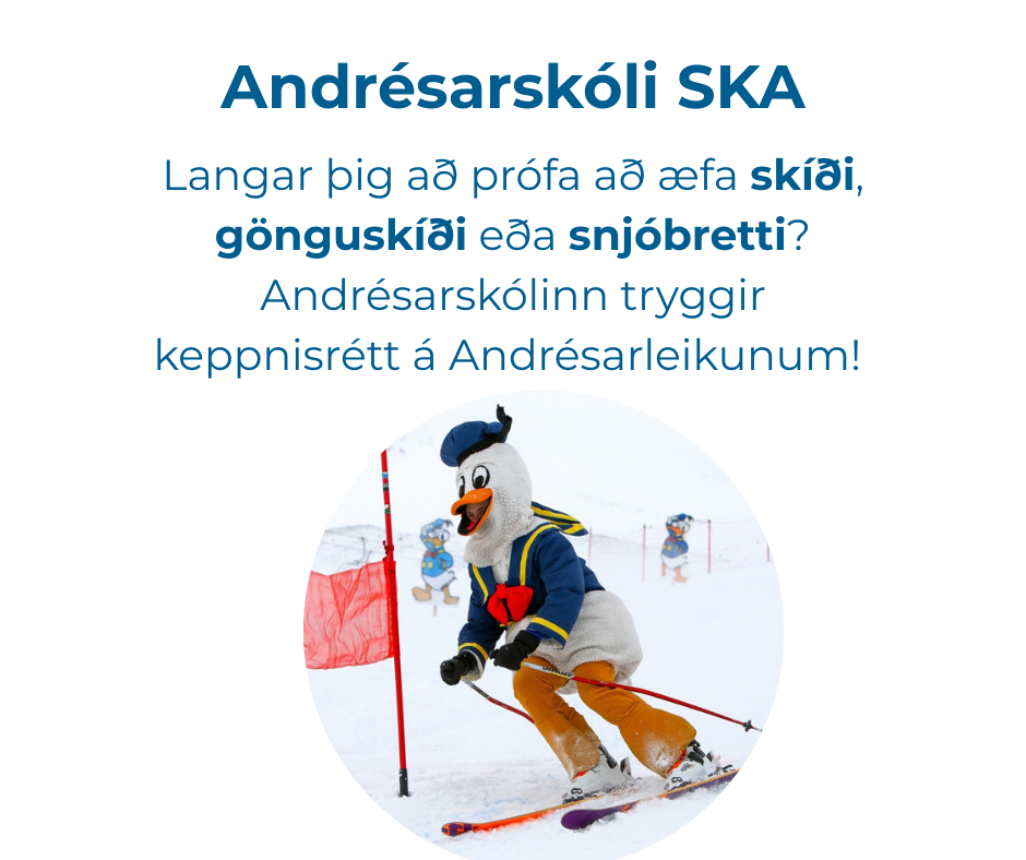 Andrésarskóli alpagreina, snjóbretta og skíðagöngu