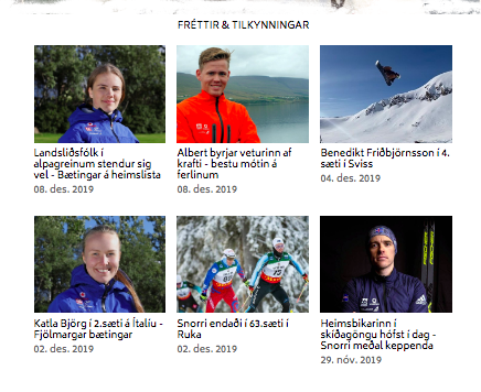 Góður árangur í alpagreinum og á snjóbrettum í útlöndum