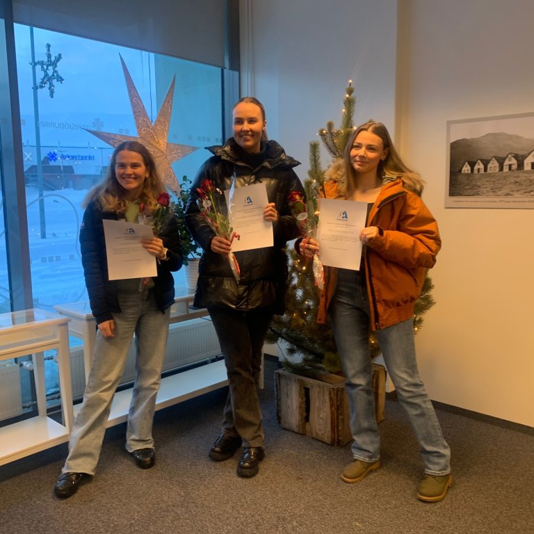 F.v. Gígja Björnsdóttir, Katla Björg Dagbjartsdóttir og Sonja Lí Kristinsdóttir