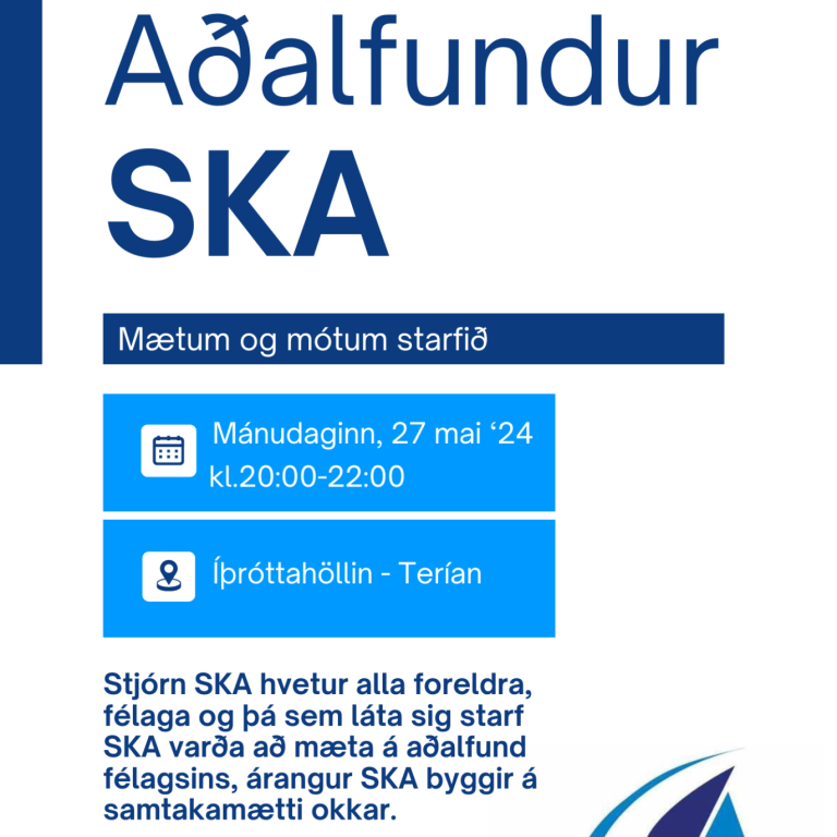 Aðalfundur SKA 27. maí