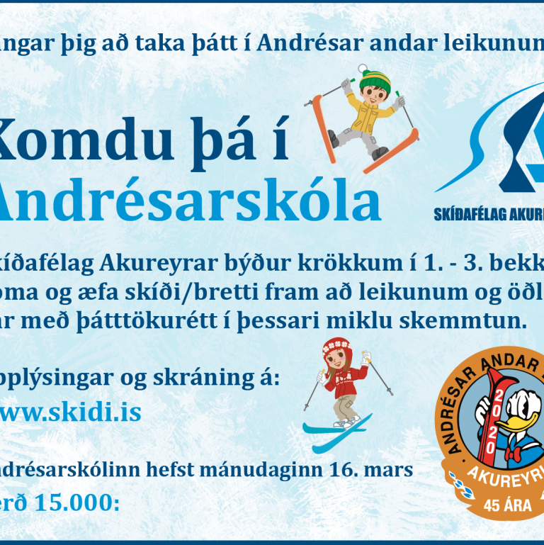 Andrésarskólinn - Viltu byrja að æfa og keppa á Andrés?