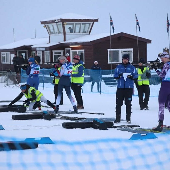 Skotsvæði við gönguhús í Hlíðarfjalli.
Ljósmyndari: Anastasiia Leonova Kramarenko.