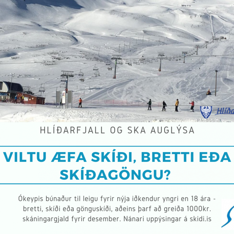 Viltu æfa skíði, bretti eða skíðagöngu? Samstarf Hlíðarfjalls og SKA