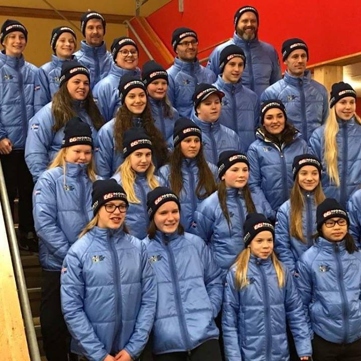 International Childrens Winter Games - Skíðagönguhópur SKA í góðum hópi